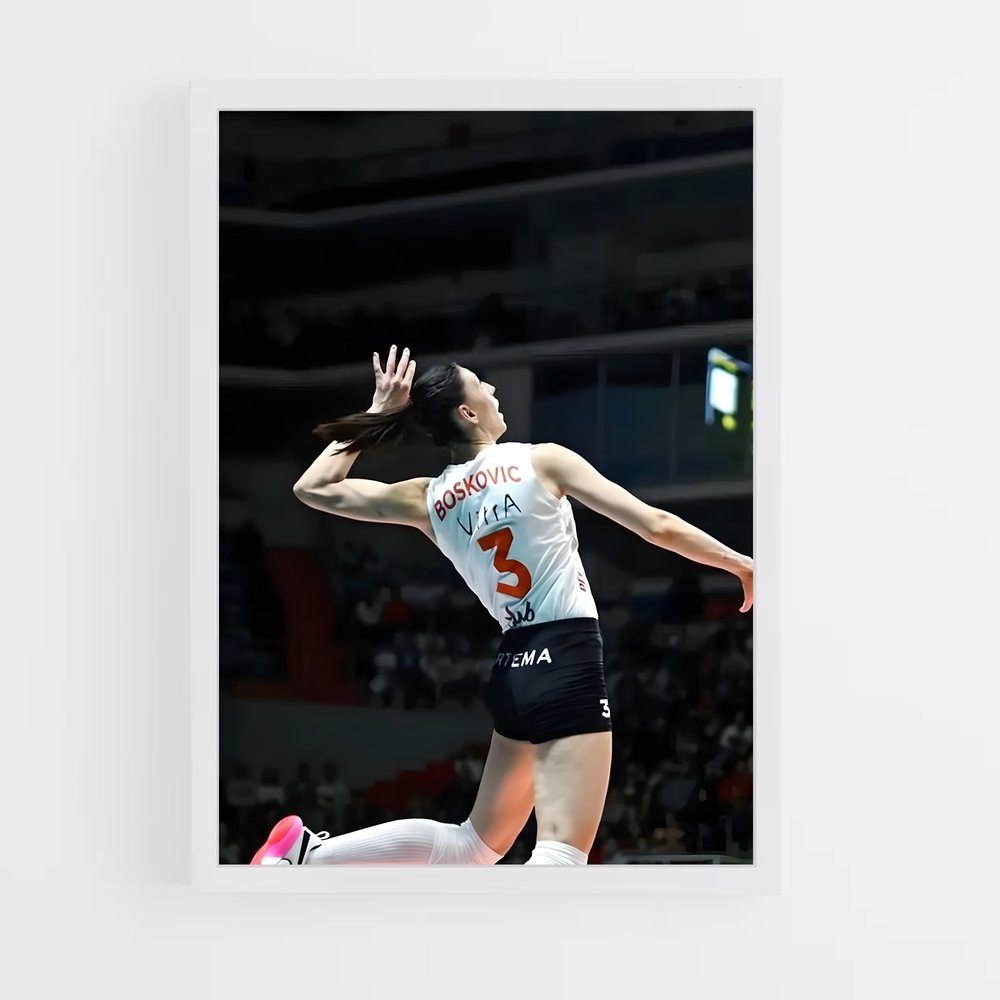 Poster Tijana boskovic euphorique – affiche Volleyball (vue 3)